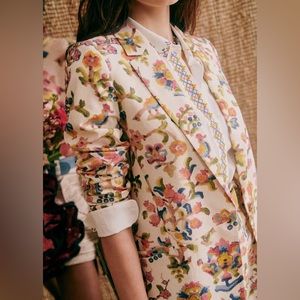 Sezane Gracie Blazer in Villa. US Size 4